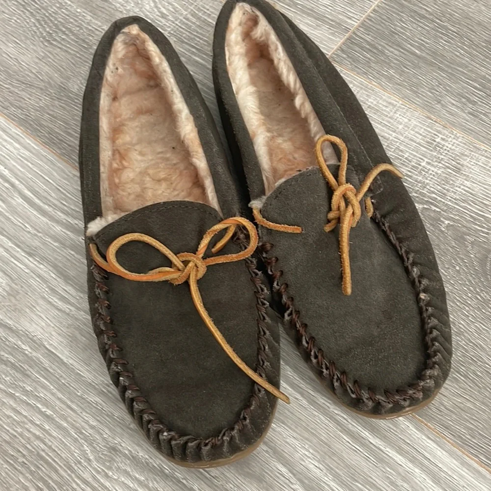J. Crew Lined Slipper Moccasins Sz 9